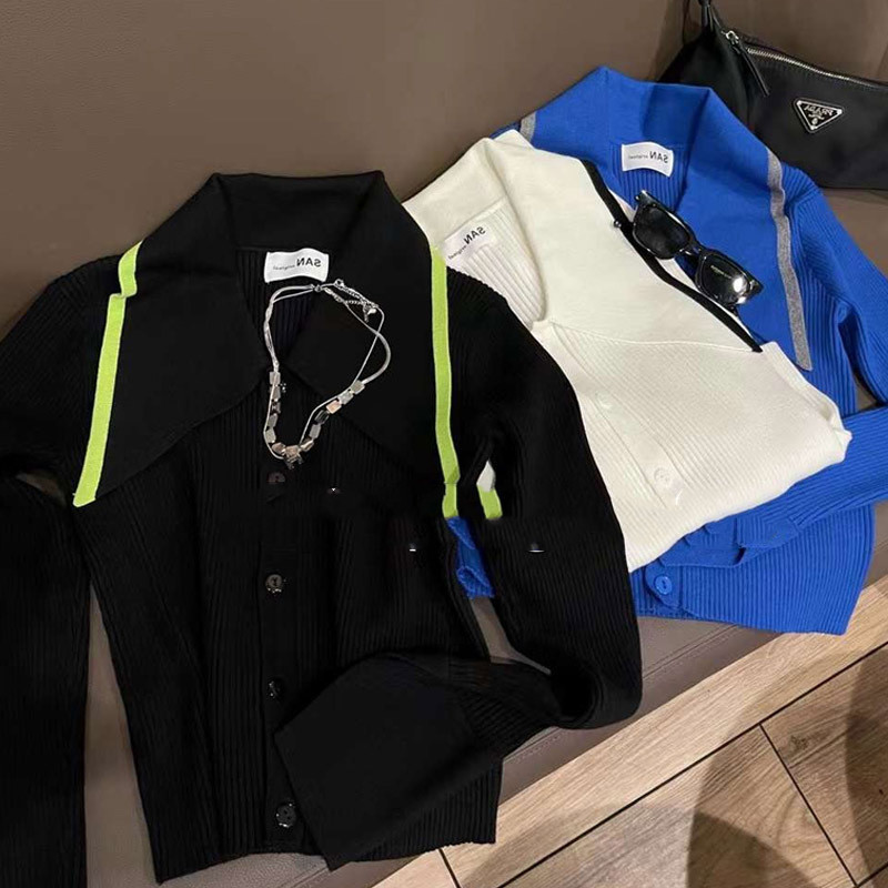 Small Crowd V-neck Bottoming Shirt To Show Thin Sweater