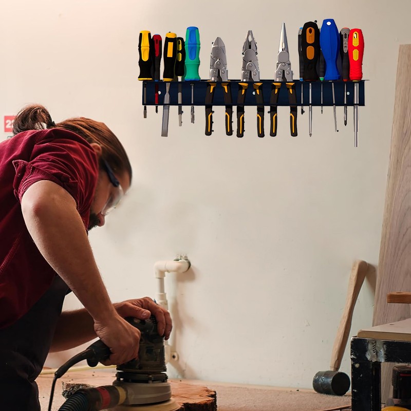 Screwdriver Holder Wall Mounted Pliers Organizer Garage Storage-Rack — image 2