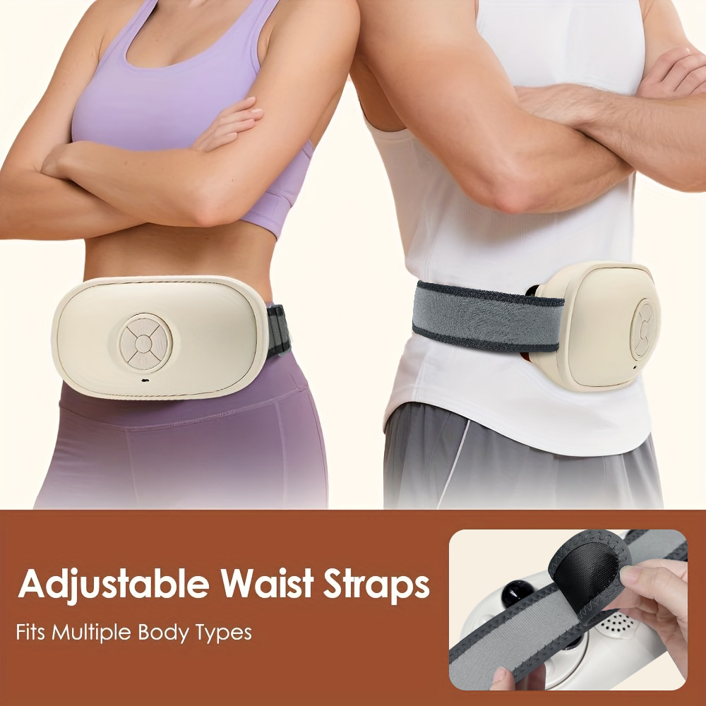 Smart Abdominal Massager With Heat Therapy 3D Kneading Auto Direction Change Portable Home Use