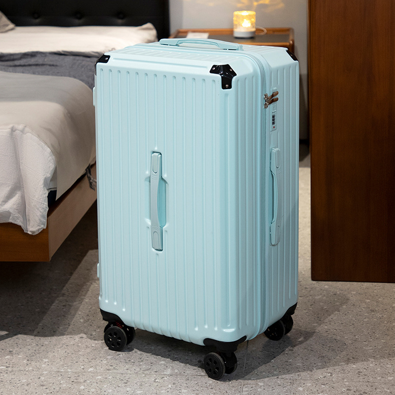 Five Wheel Large Capacity Luggage For Women 2025 New Model Boarding Case Travel Case For Men 28 Suitcase Sturdy, Durable, Thickened - Cup Holder USB Interface — 1
