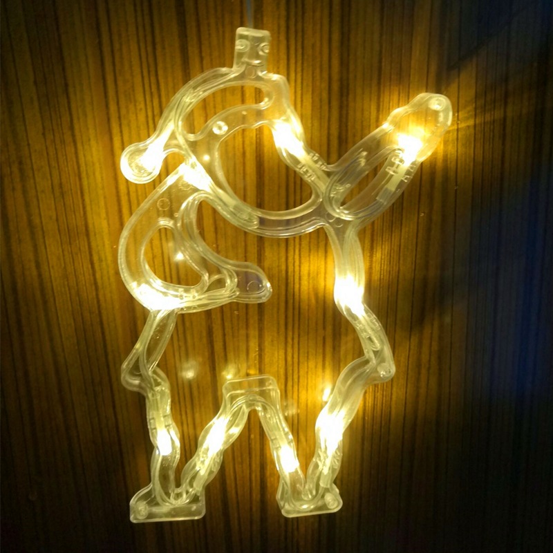 Christmas Lights LED Fawn Bells Pine Tree Stars Moon Shaped Decorative Lights — foto 6