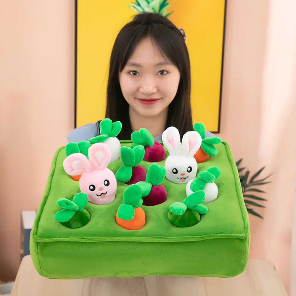 Creative Pulling Radish Children's Enlightenment Educational Plush Toy
