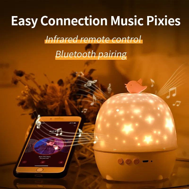 Projection Lamp 6 Kinds Of Projection Patterns Bluetooth Sound Lamp LED Night Lamp Indoor Atmosphere Lamp Birthday Gift – image 2