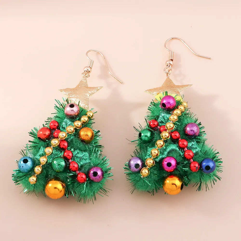 New Christmas Tree Earrings Felt Earrings – image 9