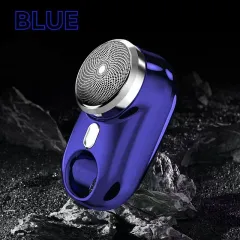 Travel Waterproof Portable Mini Shaver Electric USB Rechargeable - Blue - View 1