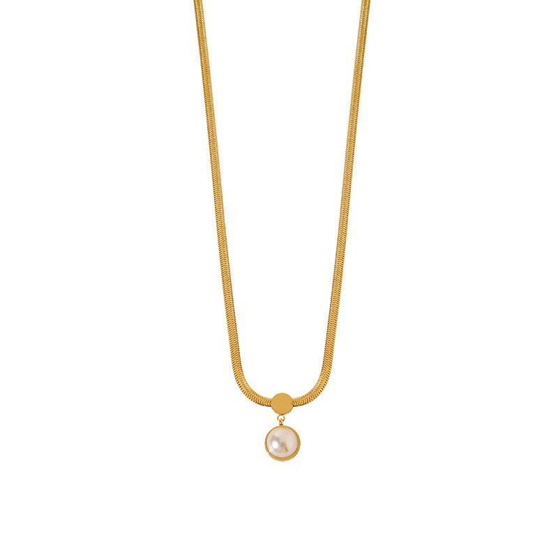 New Premium Metal Round Beads Snake Bone Chain