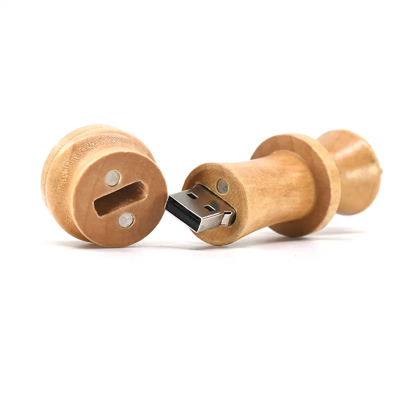Wooden Chess Pen Drive King Usb Wood