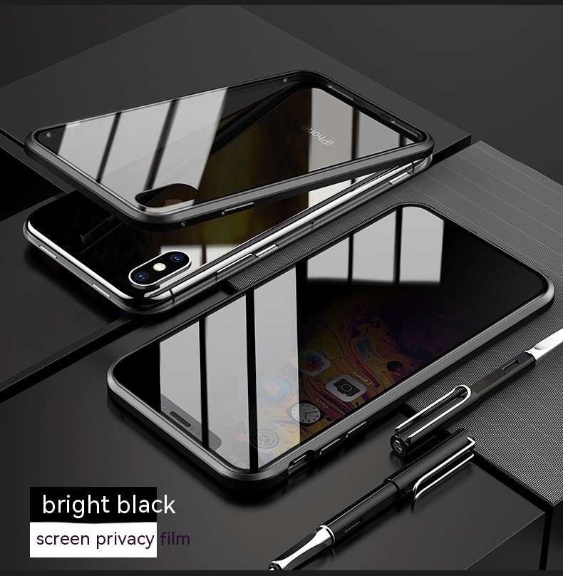 Funda magnética rey doble cara antiespía para celular