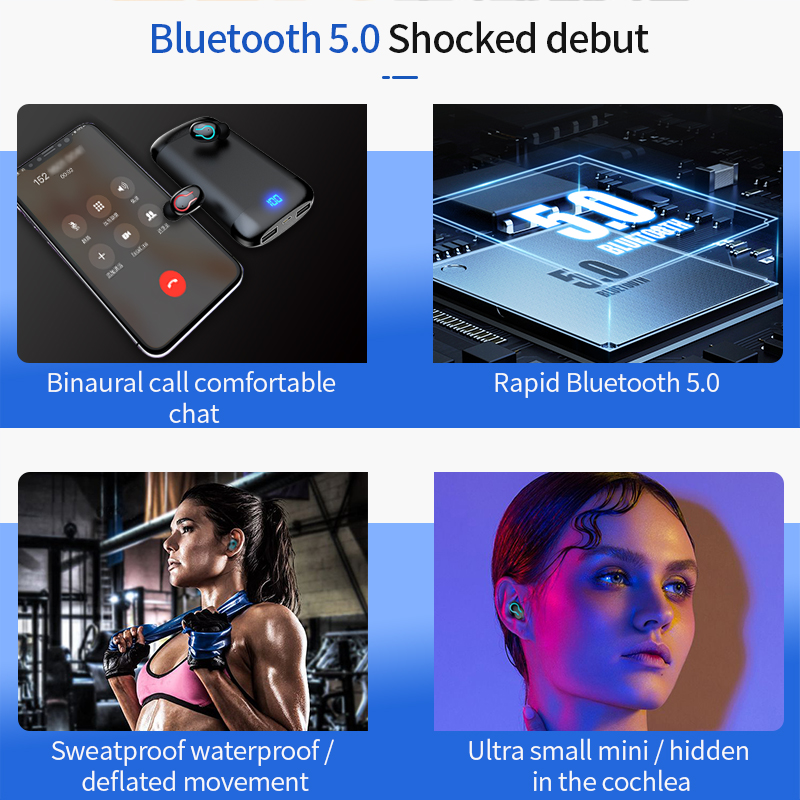 Sports Noise Reduction Bluetooth Headset With Digital Display - Image 6