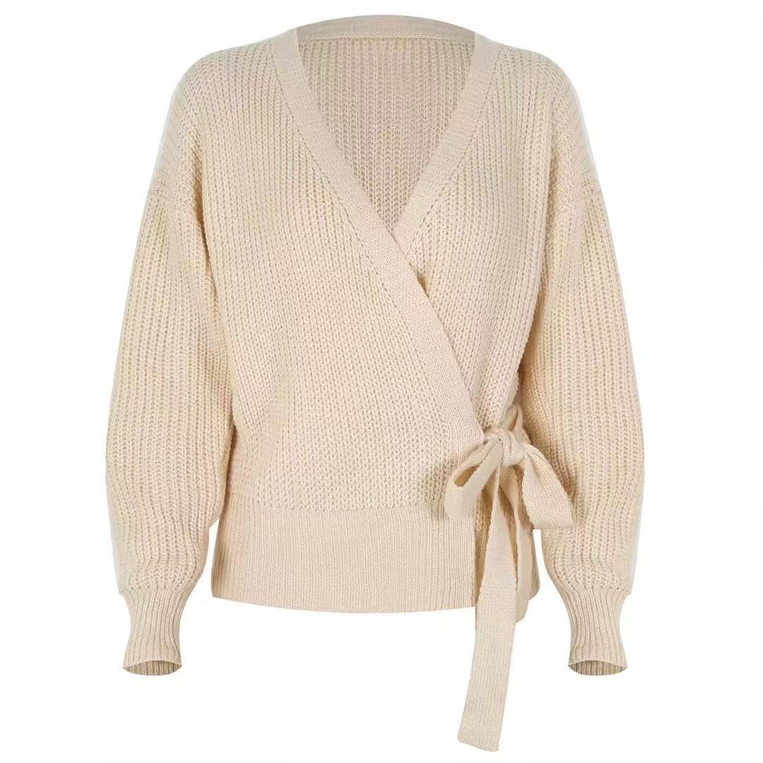 Title 2, Cardigan in maglia da donna con scollo a V, all...