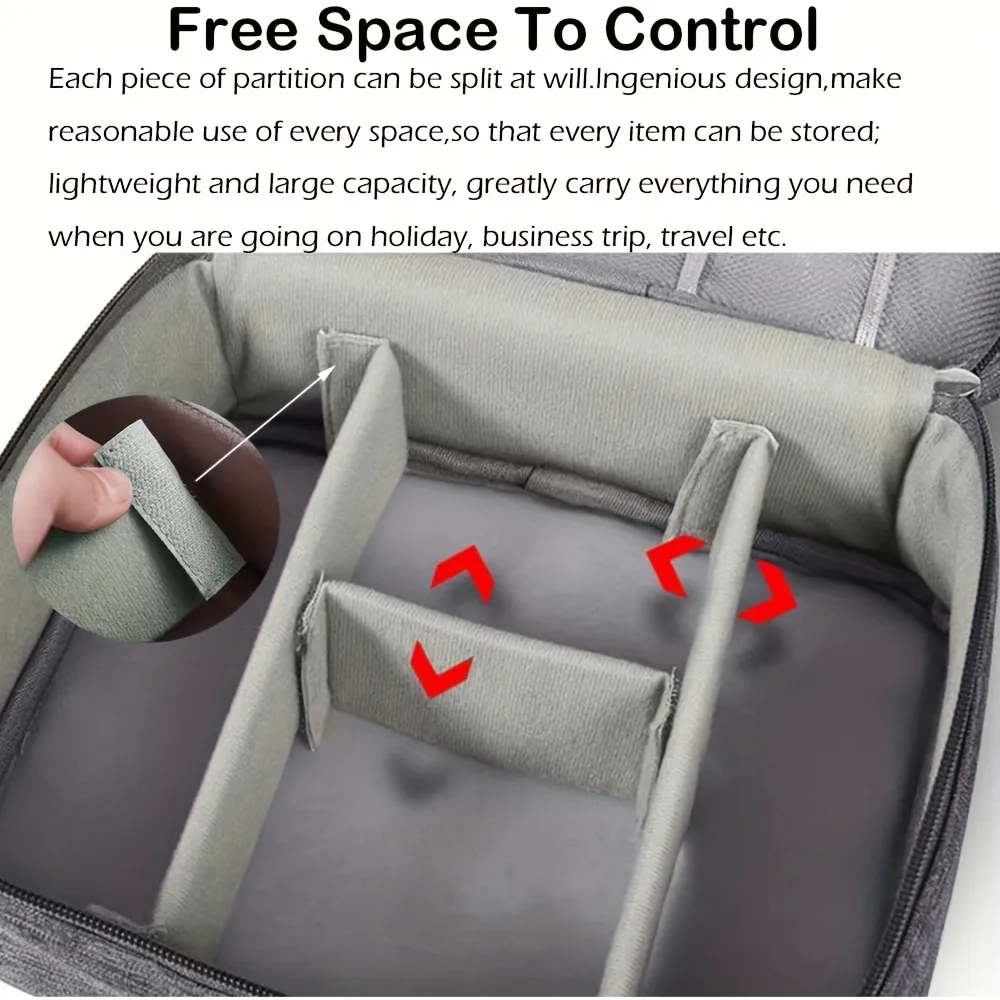 Electronics Organizer Travel Cable Organizer Bag Waterproof Portable Digital Storage Bag Electronic Accessories Case Cable Charger Organizer Case – image 6