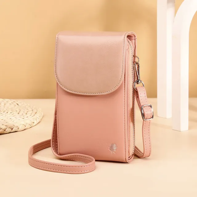 Small Square Bag Large Capacity Ladies One shoulder Messenger Tide Vertical Pink - Shop at LoveMi
