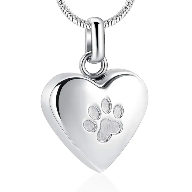 Stainless Steel Ornaments Can Cross Heart Corrosion Pendant Necklace Silver - Shop at LoveMi