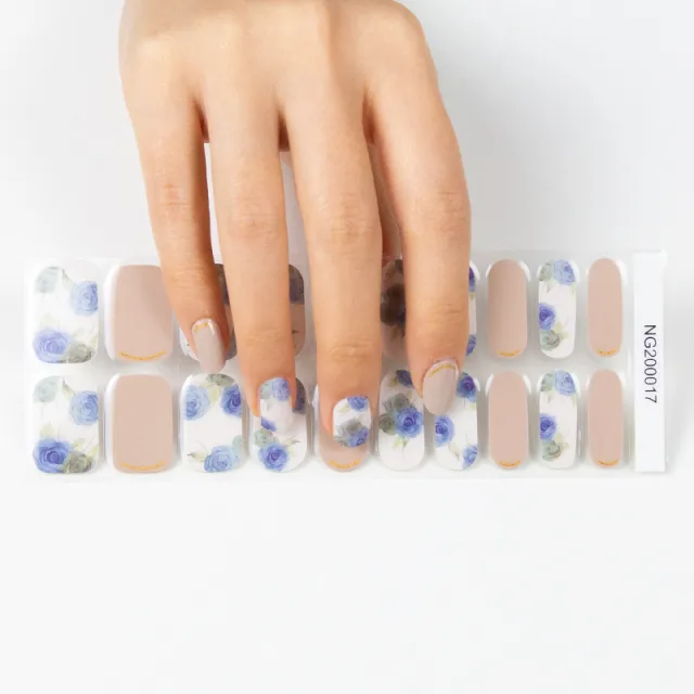 Korean Semi Cured Nail Stickers That Can Be Attached To Nail Polish Glue Ng2000017 - Shop at LoveMi