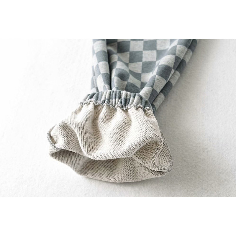 Women's Elastic Sports And Leisure Chessboard Harem Pants Women's Trend