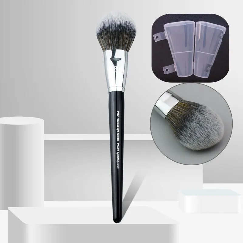Peach Shape Loose Powder Brush Blush Brush Beauty Makeup - Black