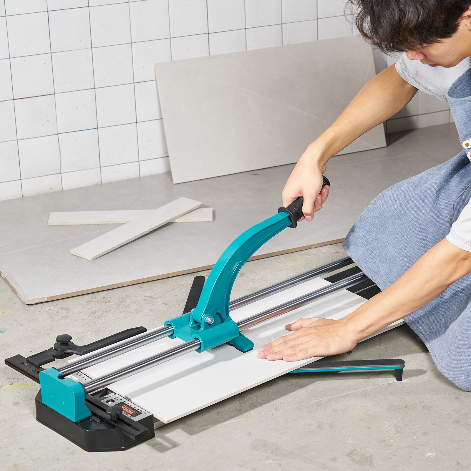Manual Tile Cutter, 48 Inch, Porcelain Ceramic Tile Cutter With Tungsten Carbide Cutting... thumbnail 1