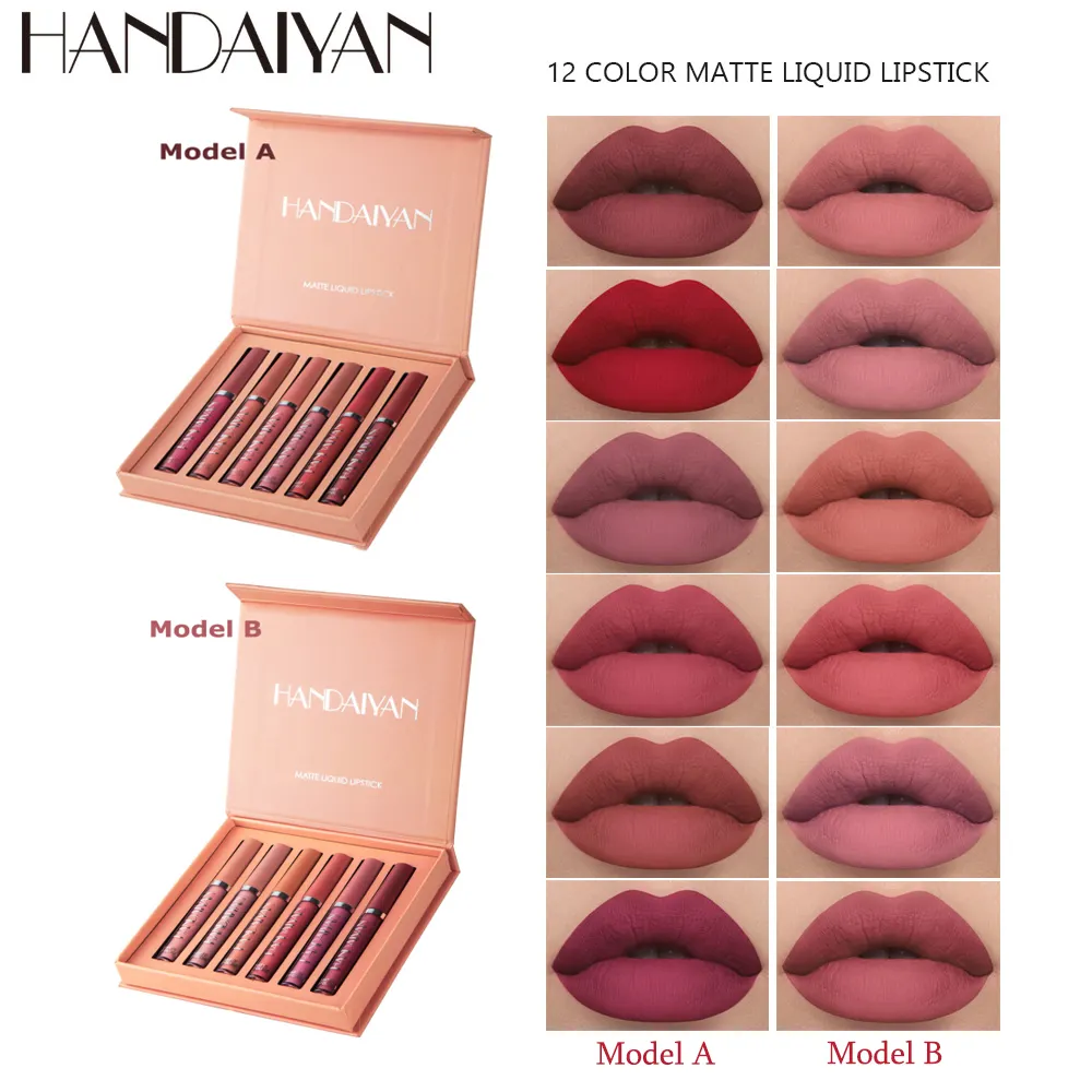 Matte Liquid Lipstick Set - Waterproof, Long
