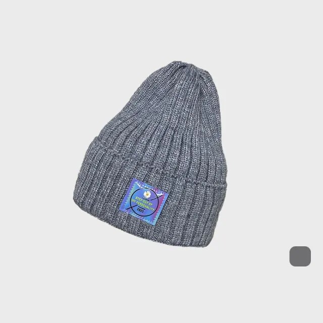 Knitted Autumn And Winter Wool Hat Thin Grey - Shop at LoveMi