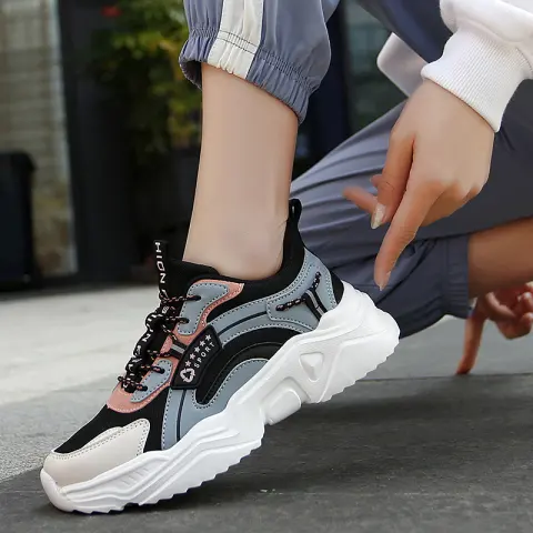 Spring and Summer Casual Thick-soled Sports Shoes Net Red