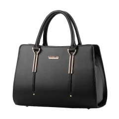 Sweet Lady Stereotypes Fashion Women's Bag Messenger Shoulder Handbag - Black - View 1