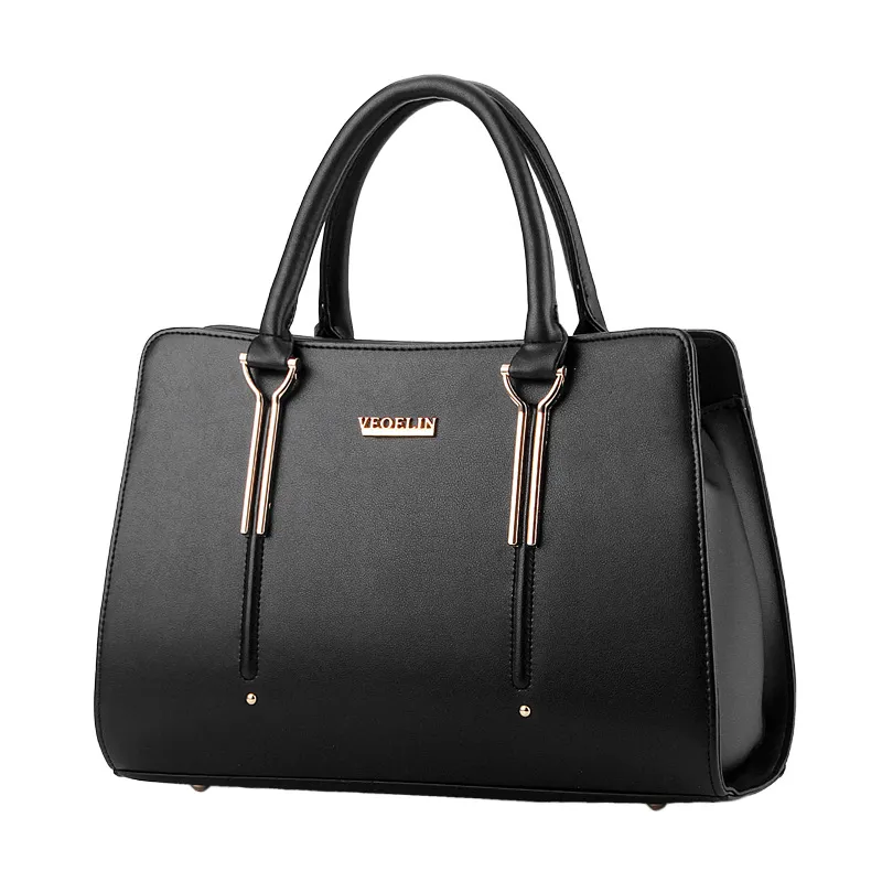 Sweet Lady Stereotypes Fashion Women's Bag Messenger Shoulder Handbag - Black