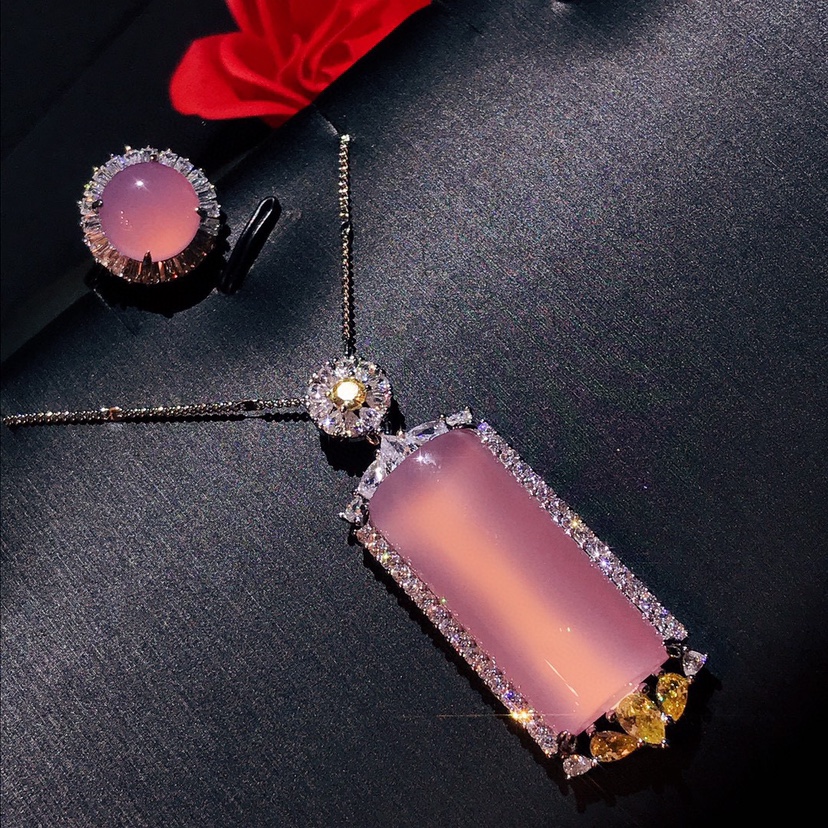Luxury Inlaid High Ice High Transparent Purple