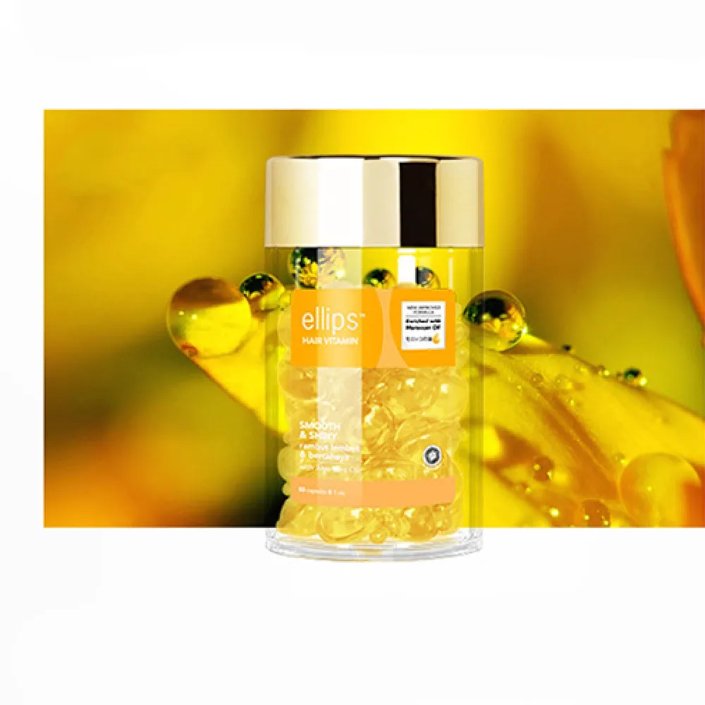 Essential Oil Capsules Improve Hair Softness - Yellow