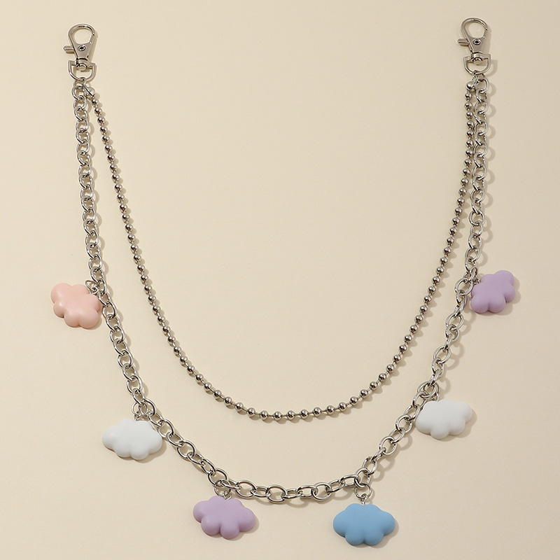 Metal Pants Chain Personality Cloud Pendant