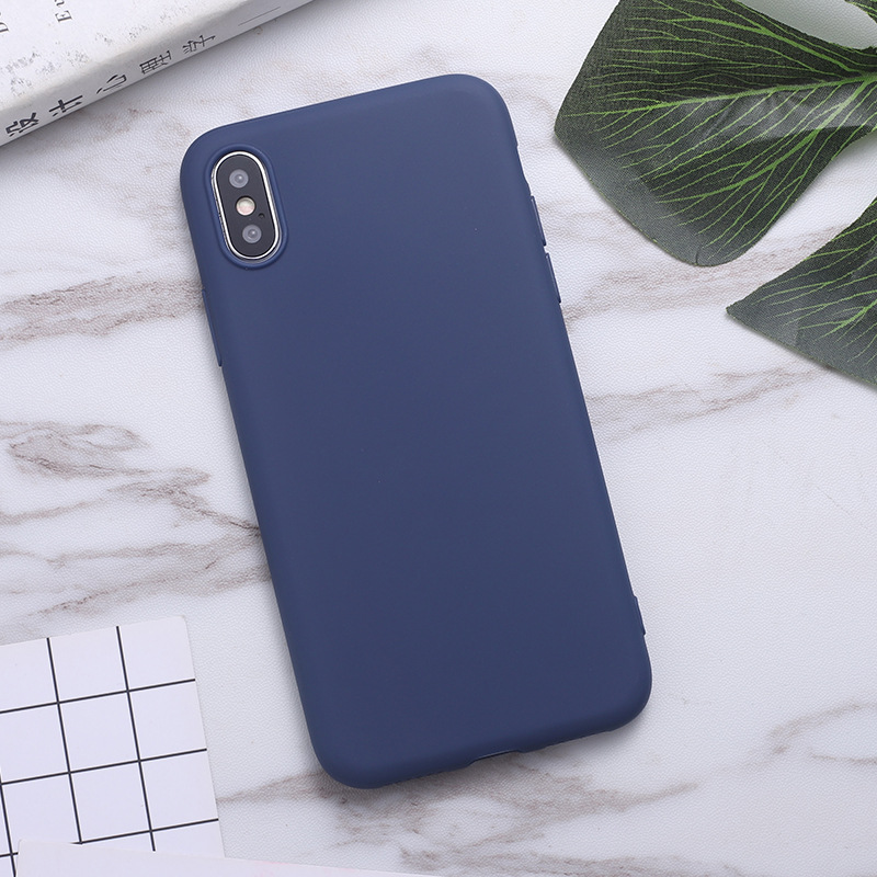 Coque de téléphone femme intégrale unie – gris clair – Apple XS Max