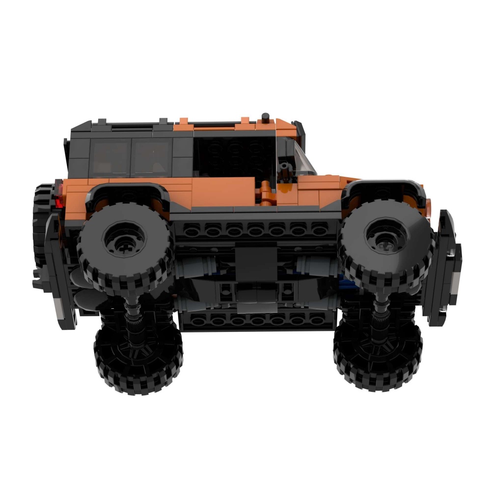 405PCS DIY Orange SUV Car Toy Building Set,Off-Road Car Building Bricks  Building Blocks,DIY Vehicles For Kids And Adults