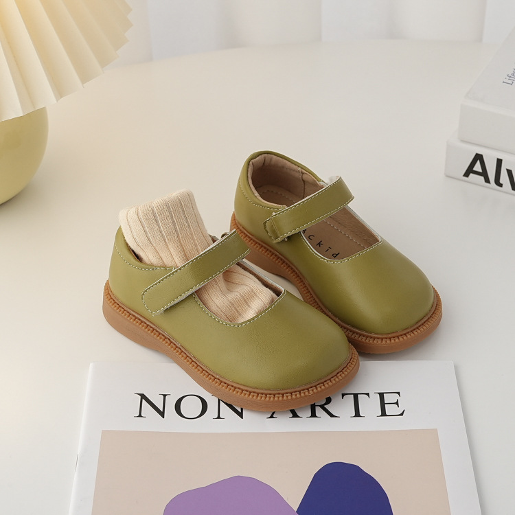 All-match Children's Neutral Leather Shoes - 10