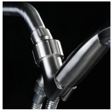 حامل إطار ذراع عالمي لفاصل ماء الحمام مع مقعد وحامل توصيل دش جداري