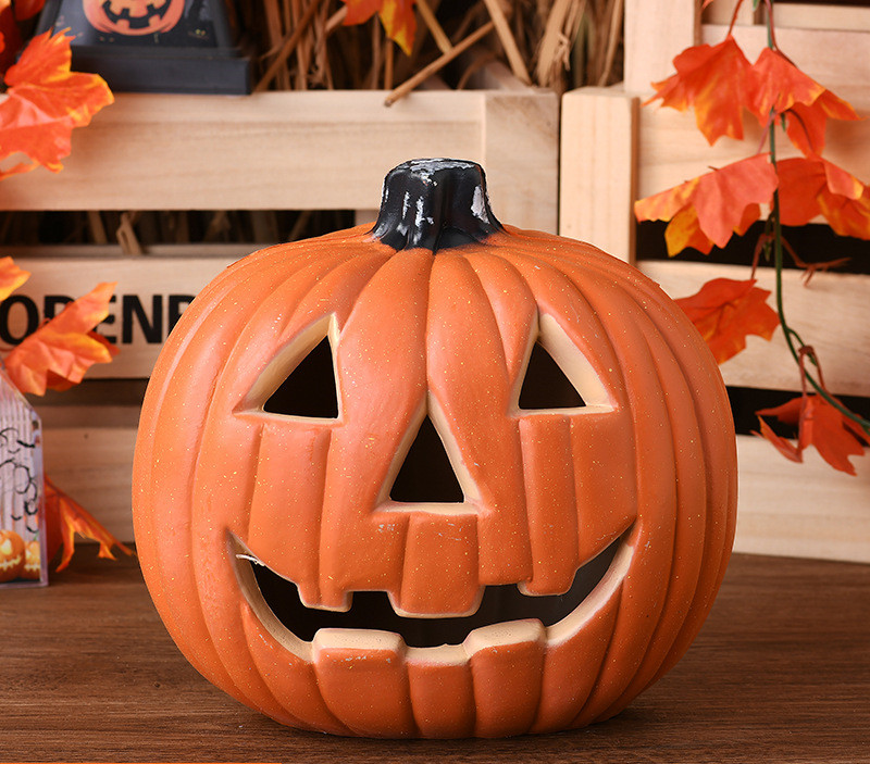 Lampe Citrouille Halloween — Déco Lumineuse PVC 3