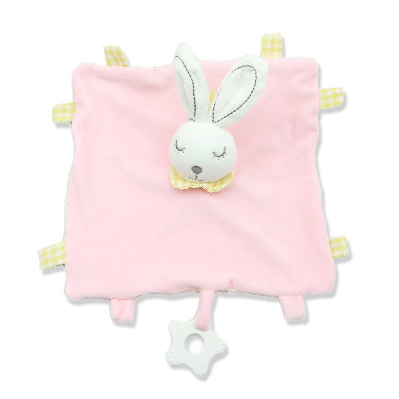 Pink rabbit pacifier