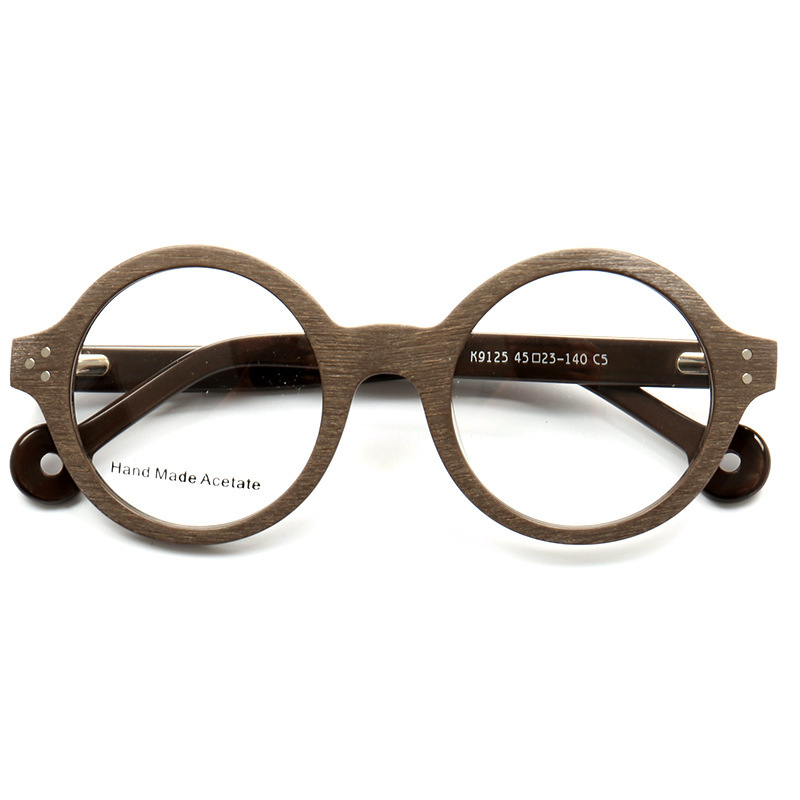 Title 3, Fashion Personality Wood Stripe Glasses Frame