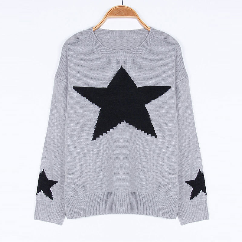 Title 5, Herbst Neue Lose Lazy Star Pullover Stricken He...