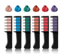 Colourful Hair Dye Comb - 6Pcs - View 1