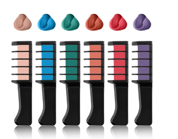 Colourful Hair Dye Comb - 6Pcs