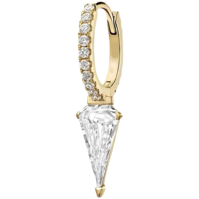 S925 Sterling Silver Gold Plated Ear Clip
