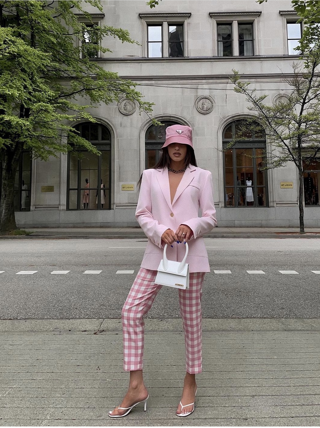 Summer Thin Female Salt Color French Plaid Pants