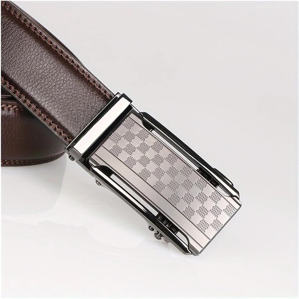 Men Belt Leather Belt For Men With Anti-Scratch Buckle Control Design For Formal Work Or Casual — foto 9