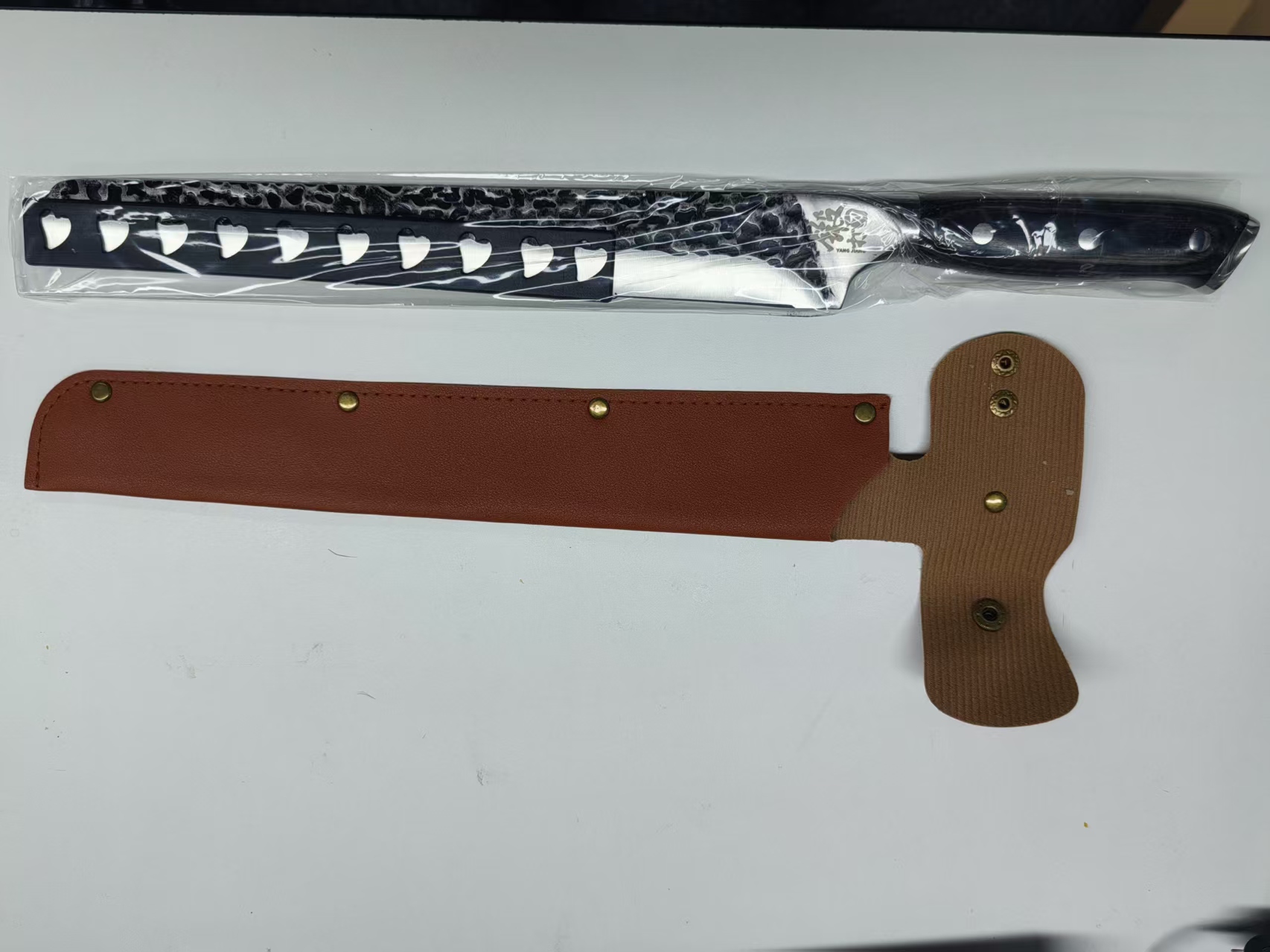 11-Inch High-Carbon Blacksmithing Slicing Knife - Effortless Meat Slicing... 7