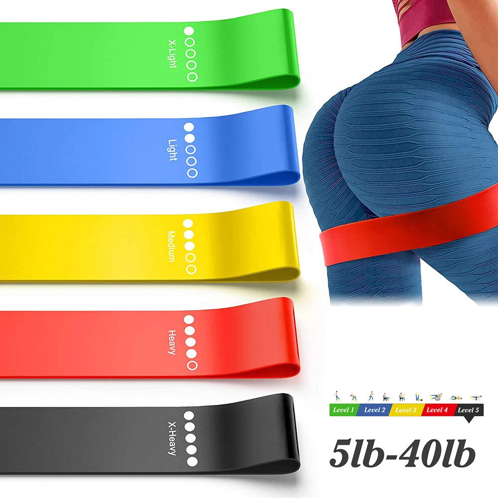 5-Pack Resistance Bands - Fitness, CrossFit & Yoga Loops For Full-Body Workouts — image 7