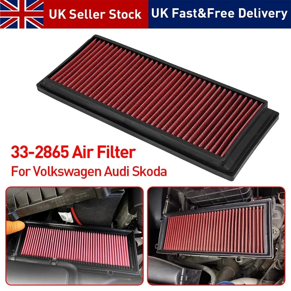 Filtre à air performant 33-2865, pour VW golf a udi a3 seat l eon s koda o ctavia
