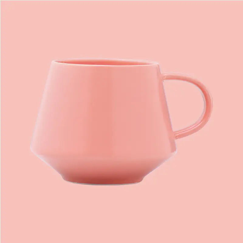 Large Capacity Simple Macron Ceramic Mug