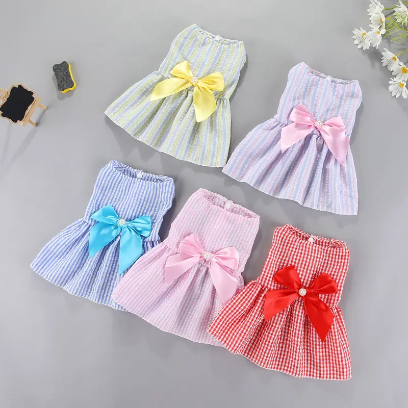 Teddy Pomeranian Bichon Pet Supplies Bow Skirt
