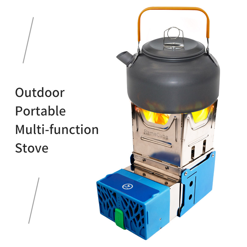 Fire Generator Electric Stove Folding Broiler Wood Stove Camping — foto 3