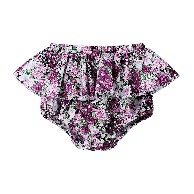 Baby Girl Children's Lotus Leaf Lace Triangle Shorts
