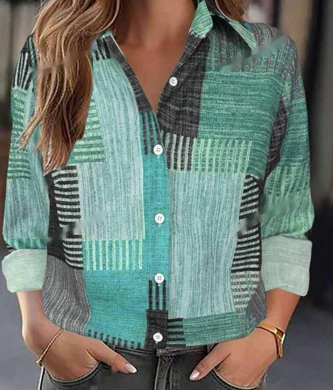 Women's Spring Summer Long Sleeve Casual Shirt